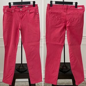 Level 99 Lily Skinny Straight Washed Nantucket Red Jeans 29